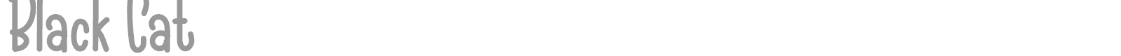 Black Cat font preview